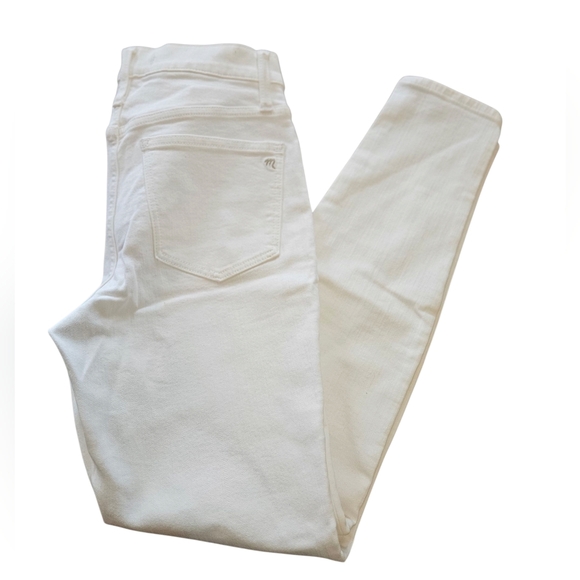 Women's Madewell White 9” High-Rise Skinny Jean Waist 27" New With Tags - Picture 5 of 5